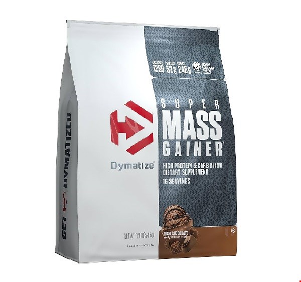 گینر سوپر مس دایماتیز کیفیت درجه۱ همراه با شیکر (5400 گرم)